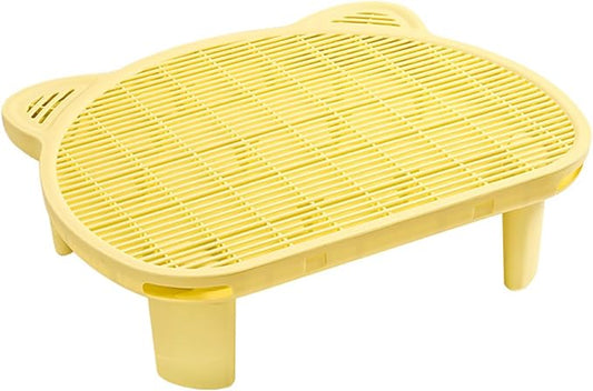 SpaceTime Cat Litter Mat Litter Trapping Mat,20.08"x15.94"x5.91"Large Dual-Layer Cat Litter Box Mat for Kitty,Floor Protection,Waterproof Urineproof(Yellow) by SpeceTime