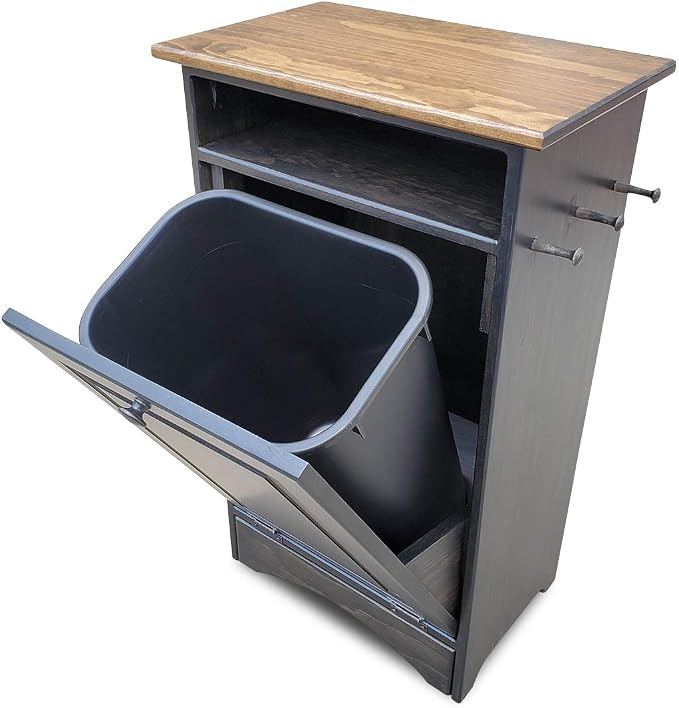 Peaceful Classics Dog Feeder Station - Pet Food Storage Cabinet, Can Hold 35 Lbs of Pet Food (Mocha) - Image 2