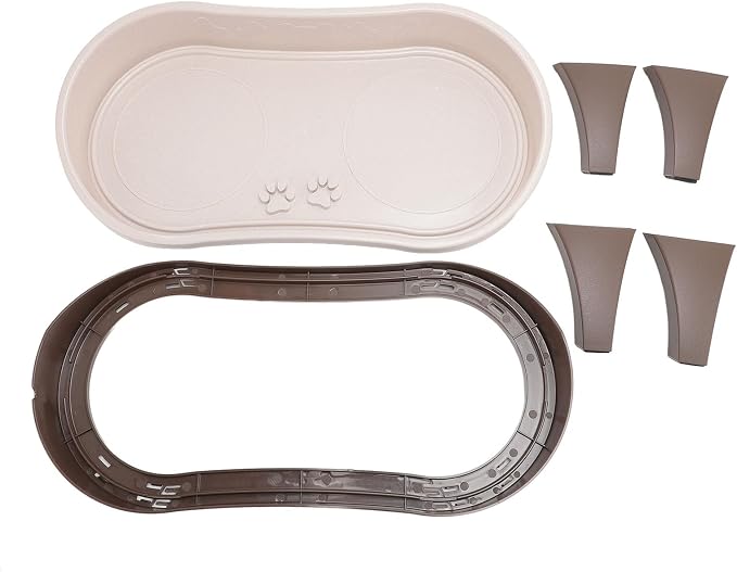 Elevated Pet Feeding Tray, Spine and Neck Protection, Non-Slip Dog Bowl Holder, Easy to Assemble Raised Stand - Image 4