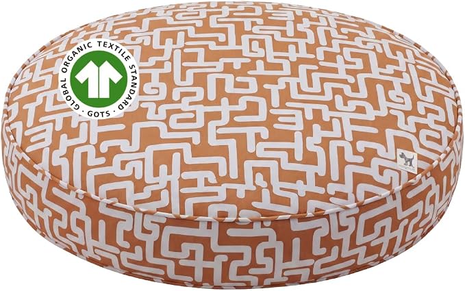 Molly Mutt Hypnotize Dog Bed Duvet Cover, GOTS-Certified 100% Organic Cotton Canvas Cover for Dog, Puppy, or Cat Bed, Durable, Washable, and Free of Harmful Chemicals, Round, 36"x5" by MollyMutt