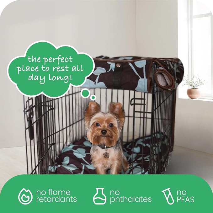 Molly Mutt Your Hand in Mine Dog Crate Cover, 100% Cotton Canvas Cover with 2 Roll-Up Panels, Ideal for Dog or Cat Crate, Durable, Washable, and Free of Harmful Chemicals, 30" x 21" x 24" - Image 7