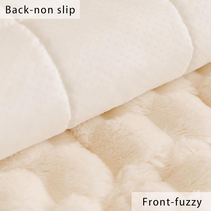 Plush Pet Sofa Covers Dogs Washable Non slip Couch Protector Cushion Cover | Dog friendly scratch-proof sofa protector fits I-shape armchair,loveseat,recliner,sectional couch pads - Image 4