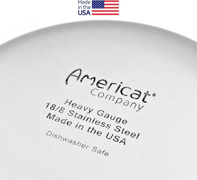Stainless Steel Cat Bowls for Food & Water by Americat – Made in USA – Dishwasher Safe, Human Grade, Whisker Friendly Dishes (2 Bowls) - Image 5