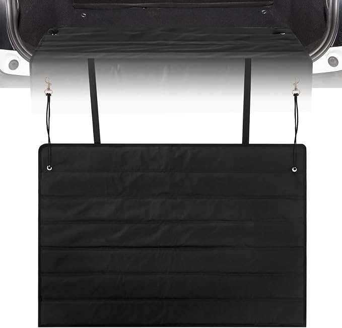 Tinideya Large Rear Bumper Protector for Cars 36 x 25 Inch Bumper Guard Foldable Protective Mat Dog Blanket Cargo Liner Preventing Scratches While Unloading and Loading for SUV Van Truck Vehicle by Tinideya