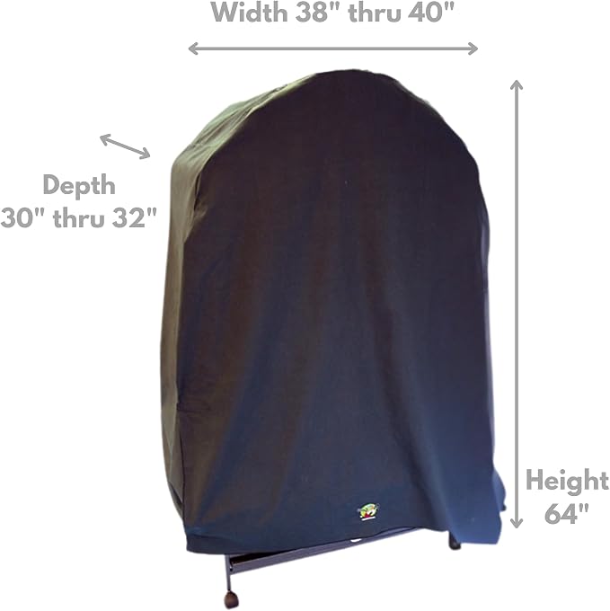 Cozzzy Bird Model 4032 DT Cage Cover, Black, 64" H | Poly-Cotton, Dome Top Bird Cages 38"–40" W x 30"–32" D, Extra Large Parrots, Sleep and Light Reduction - Image 3