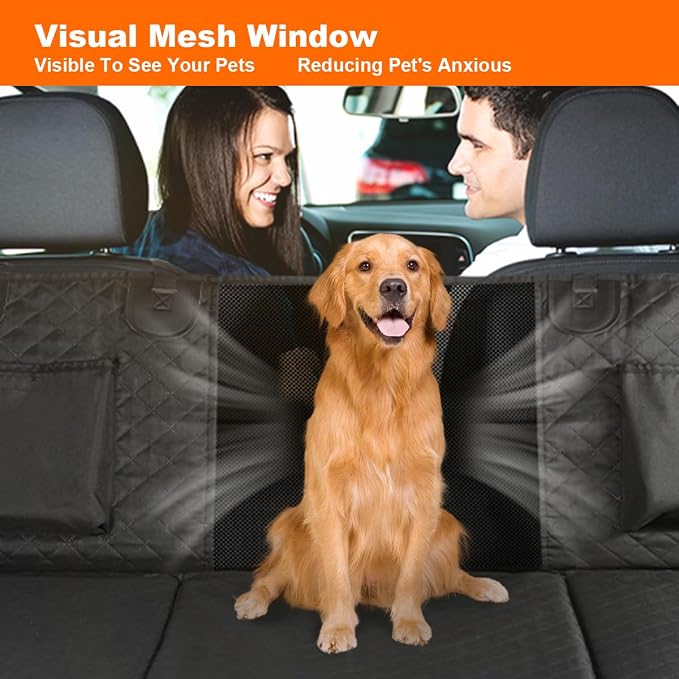 Vailge Dog Car Seat Cover for Trucks,Large Back Seat Extender for Dogs,Waterproof Non Inflatable Hard Bottom Dog Seat Cover for Trucks F150, RAM1500,Silverado,GMC Sierra - Image 3