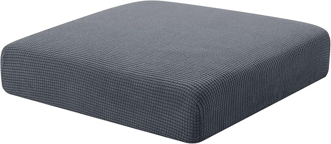 Hokway Stretch Couch Cushion Slipcovers Reversible Cushion Protector Slipcovers Sofa Cushion Protector Covers(Gray, Small) by Hokway