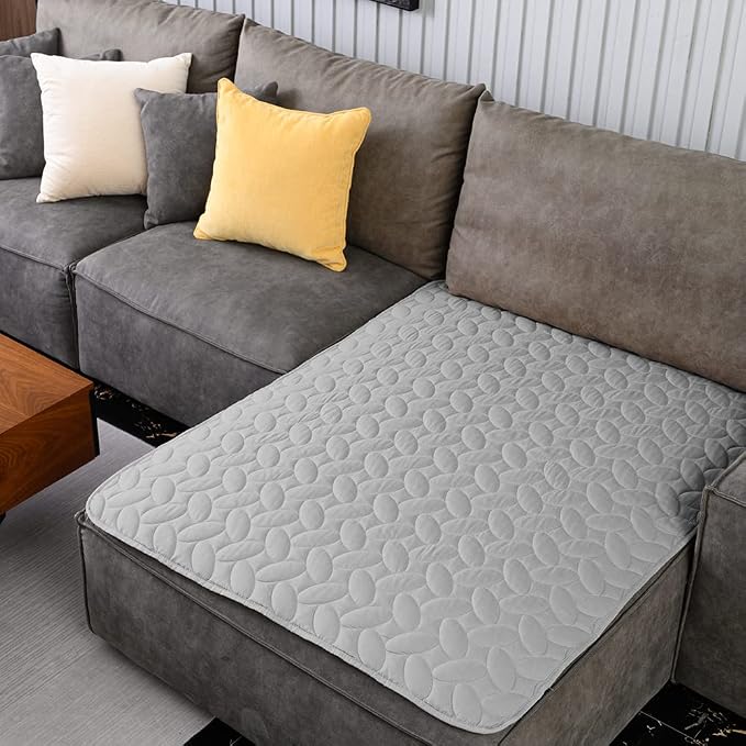 Ameritex Pet Bed Cover Dog Bed Blanket for Sofa and Furniture Waterproof New Pattern Design (40x50 Inch, Light Grey) by Ameritex