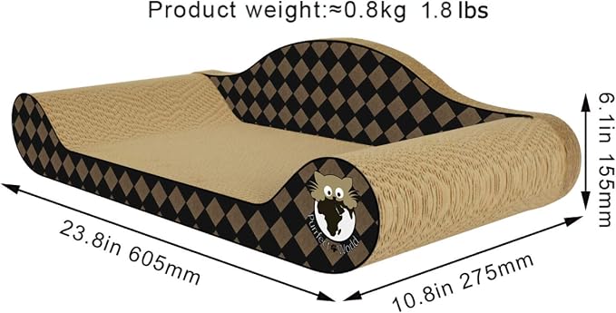 Cat Scratcher - Lounge - Checker Board - 2 Pack - Image 4