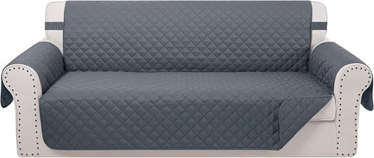 Reversible Oversized Sofa Covers, XL Sofa, Dark Blue/Dark Blue by LuxshareHome