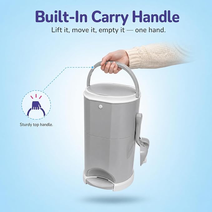 Litter Champ Cat Litter Disposal System, Hands-Free Pedal Trash Can | 4 Gallon Capacity, Triple-Seal Odor Lock, ABS Resin, 21-Ft Refill Liner and Scoop Included, No Assembly - Image 5