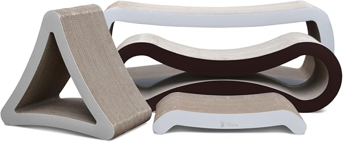PetFusion Cat Scratching FLIP PAD - 2 Designs in one. [Superior Cardboard & Construction, Significantly outlasts Cheaper alternatives] - Image 10