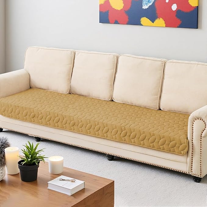 Ameritex Waterproof Pet Bed Cover Anti-Slip Dog Bed Blanket for Sofa and Furniture Waterproof New Pattern Design (Sand, 30x80 Inch (Pack of 1)) - Image 5