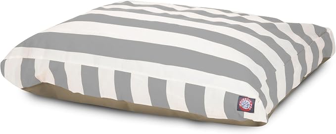 Majestic Pet Shredded Memory Foam Dog Bed Medium with Removable Washable Cover – Rectangle Orthopedic Dog Bed–Durable Dog Crate Bed-Flat Dog Bed for Senior Dogs - (35x29) M - Links - Yellow - Image 2