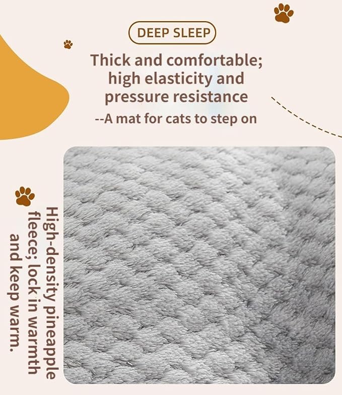Dog Bed for Crate, Washable Mats for Sleeping, Soft and Fluffy, with Anti-Slip Bottom, Warm Dog Beds for Small Medium Large Dogs Cats Puppy Kitten (Khaki,XX-Large) - Image 6
