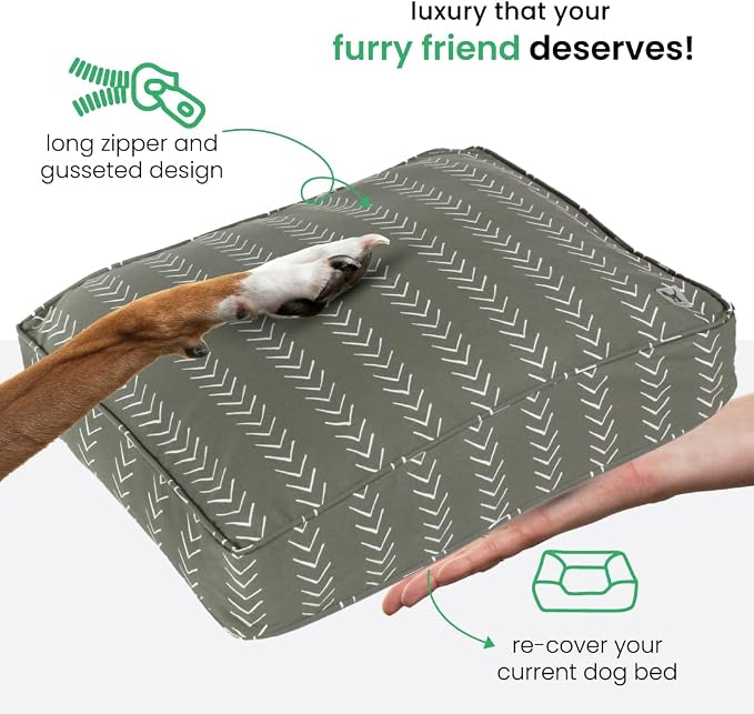 Molly Mutt Small Dog Bed Cover - Forever Young Print - Measures 22”X27”X5’’ - 100% Cotton - Durable - Breathable - Sustainable - Machine Washable Dog Bed Cover (Dd82a) - Image 5
