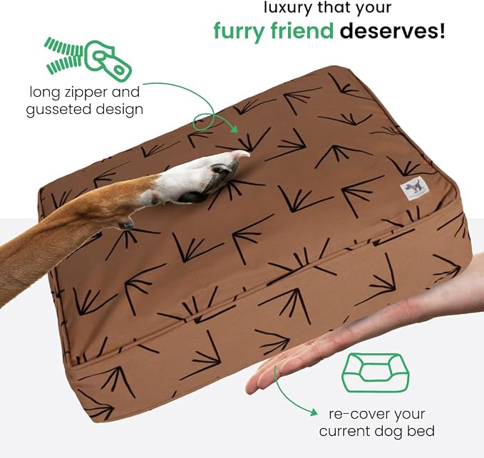 Molly Mutt Medium to Large Duvet Cover, Heat Waves, Brown with Black Accents 36"x45"x5" - Image 5