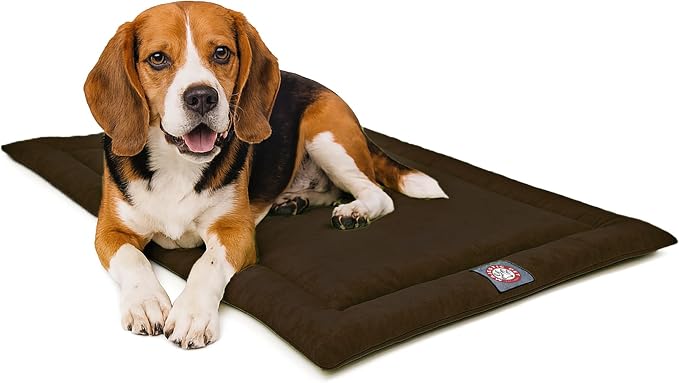 Majestic Pet Orthopedic Memory Foam Dog Crate Mat - Plush Pet Bed Pad for Crates & Kennels | USA Crafted | 36"x23" Villa Storm by MajesticPet