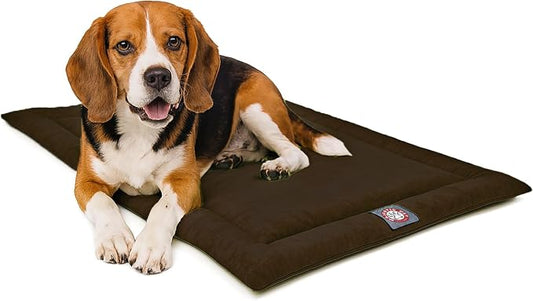 Majestic Pet Orthopedic Memory Foam Dog Crate Mat - Plush Pet Bed Pad for Crates & Kennels | USA Crafted | 36"x23" Villa Storm by MajesticPet