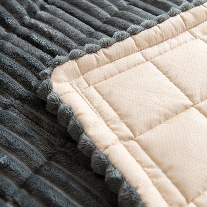 Pet Couch Covers Protector for Dogs Sofa Slipcovers Washable Cushion Cover | Non slip,scratch-proof furniture protector fits I-shape armchair,loveseat,recliner,sectional sofa pads(dark grey,27in*47in) - Image 4