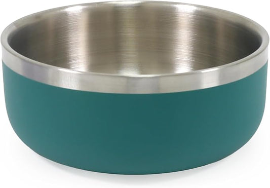 Rosewood Premium Double-Wall Stainless Steel Pet Food Bowl 1200ml - Teal by Rosewood