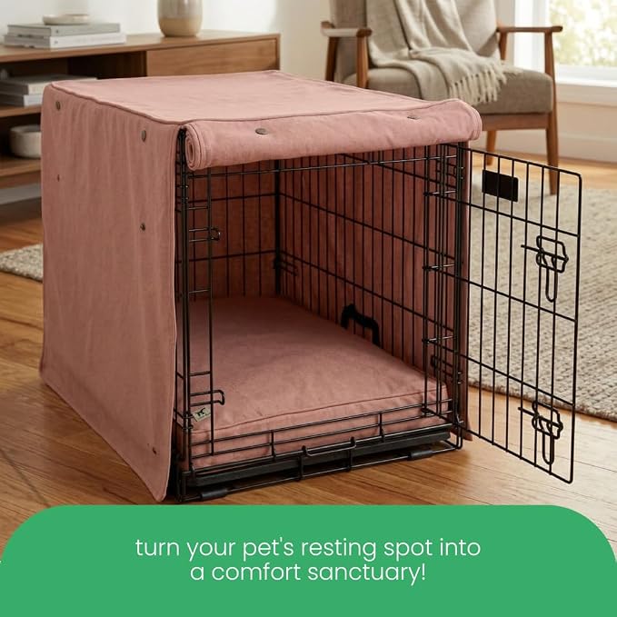 Molly Mutt Kyoto Dog Crate Cover, GOTS-Certified 100% Organic Cotton Canvas Cover for Dog or Puppy Kennel and Cage, Washable, Free of Harmful Chemicals, Huge, Fits 36"x23"x25" Crate - Image 7
