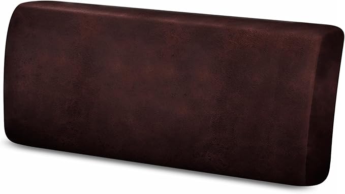 molasofa Leather Like Couch Cushion Covers Sofa Slipcovers Sets Couches Furniture Protector Covers for Sectional Armchair Loveseat Stretch Spandex Fabric, Machine Washable (1 Cushion Sofa, Red) by Molasofa