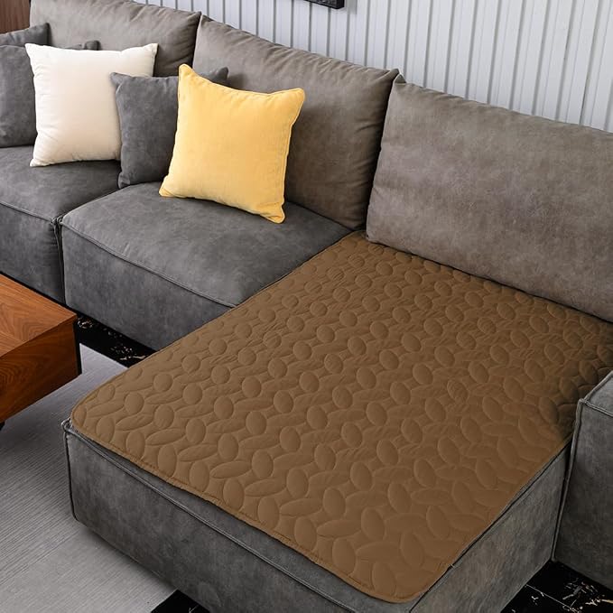 Ameritex Waterproof Pet Bed Cover Anti-Slip Dog Bed Blanket for Sofa and Furniture Waterproof New Pattern Design (Camel, 40x50 Inch (Pack of 1)) by Ameritex