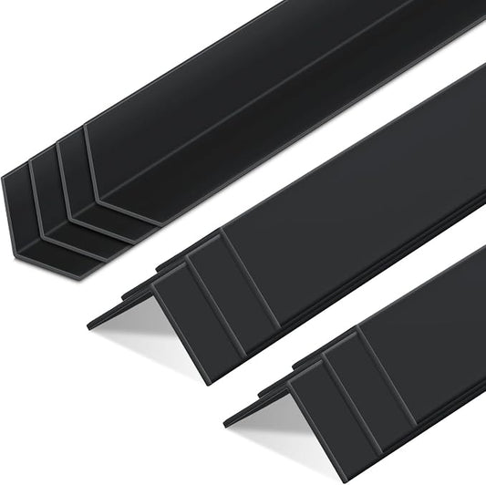 Sasylvia 10 Pcs 2-3/8 x 48 Inches Wall Corner Protector Guards, Avoid Scratching Scuffs, Black Vinyl Corner Trim Molding, Easy to Install & Cleaning for Door Countertop Furniture Cabinet Protection by Sasylvia