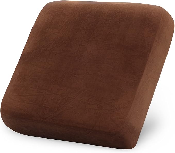 hyha Velvet Couch Cushion Covers, Sofa Covers for Cushion Couch Washable | Soft Plush Sofa Slipcover, Elastic Bottom, Non-Slip Wear Resistant Furniture Protector, Ideal For Pets & Kids, Small by hyha