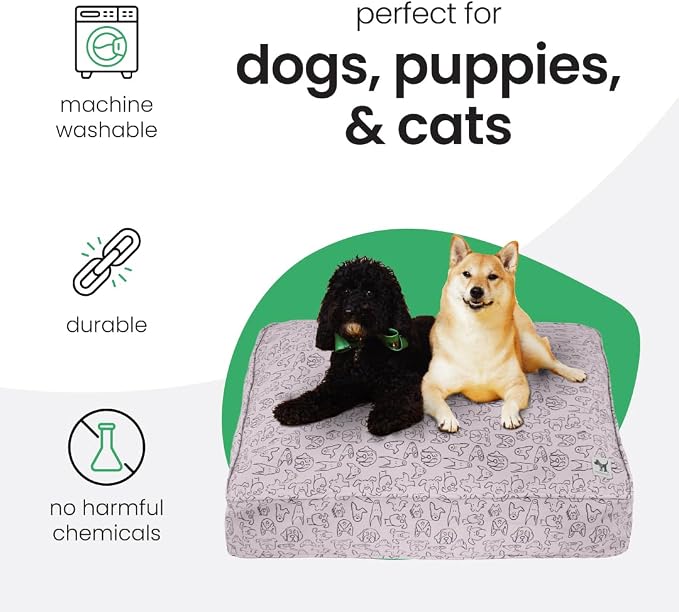 Molly Mutt Only You Dog Bed Duvet Cover, 100% Cotton Canvas Cover for Dog, Puppy, or Cat Bed, Durable, Washable, and Free of Harmful Chemicals, Small, 22"x27"x5" - Image 3
