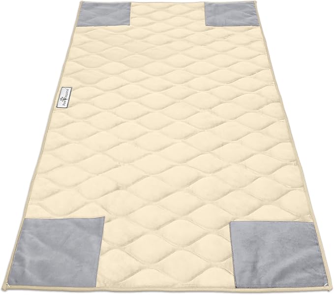 Paw Inspired PopCorner Washable Fleece Cage Liners, C&C 2x4, Beige | Reinforced Corners, Super Absorbent Mat, Bedding, Waterproof Bottom, Guinea Pigs, Ferrets, Rabbits, Hamsters, Small Animals by HOME