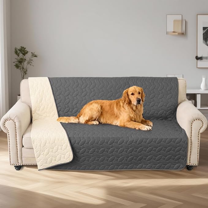 Ameritex Waterproof Pet Bed Cover Anti-Slip Dog Bed Blanket for Sofa and Furniture Waterproof New Pattern Design (Darkgrey, 30x53 Inch (Pack of 1)) - Image 7