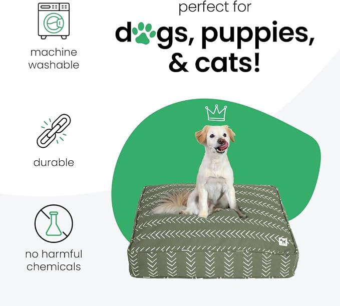 Molly Mutt Small Dog Bed Cover - Forever Young Print - Measures 22”X27”X5’’ - 100% Cotton - Durable - Breathable - Sustainable - Machine Washable Dog Bed Cover (Dd82a) - Image 3
