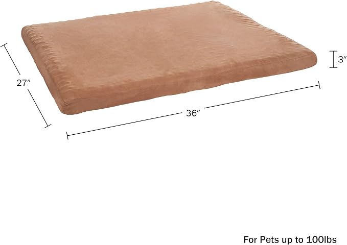 Petmaker Water-Resistant Dog Bed - Orthopedic Dog Bed with Removable Washable Cover, Non-Slip Bottom, and Egg Crate Style Foam - 44in Large Pet Mattress- Puppy Essentials (Clay) - Image 6