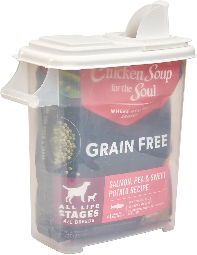 Buddeez Pet Food Storage Dispensers - Dog Food Storage Containers, Cat Food Containers, Bird Seed Containers w/Handle and Flip Lid, 8 Gallon(2 pack) - Image 4
