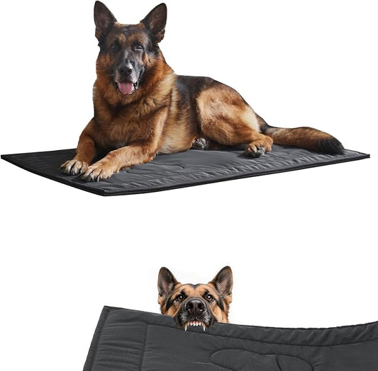 Chew Proof Indestructible Dog Crate Pad,Small (18"x29") | Durable,for Aggressive Chewers,Tough,chew resistant, non chewable,Machine Washable & Waterproof,Indoor Outdoor by Couzssyhi