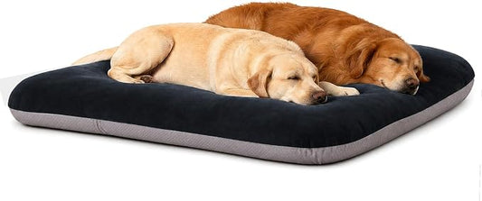 Magic Dog Super Soft Extra Large Dog Bed, 47 Inches Jumbo Orthopedic Foam Pet Beds with Anti Slip Bottom, Dog Sleeping Mattress with Removable and Washable Cover, Dark Grey XL by MagicDog