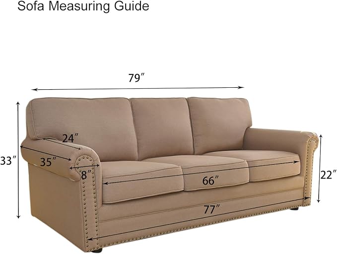 Easy-Going Stretch Jacquard Couch Cover, 1-Piece Soft Sofa Cover, Sofa Slipcover with Anti-Slip Foams, Washable Furniture Protector for Kids, Pets (Sofa, Gray) - Image 6