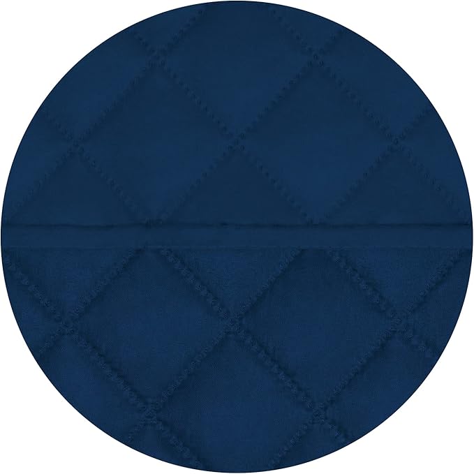 PureFit Reversible Quilted Sofa Cover, Water Resistant Slipcover Furniture Protector, Washable Couch Cover with Non Slip Foam and Elastic Straps for Kids, Pets (X Large, Navy/Navy) | Navy/Navy, Water Resistant Couch Protector, Washable Pet Couch Cover ... - Image 5