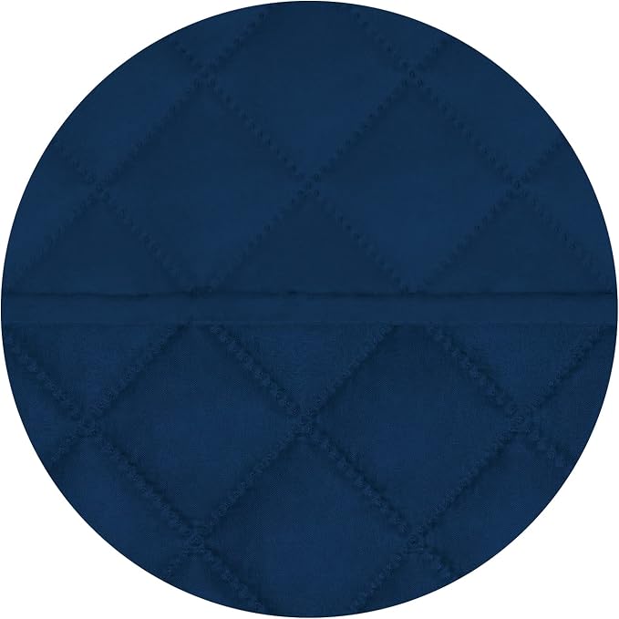 PureFit Reversible Quilted Oversized Recliner Sofa Cover, Water Resistant Furniture Protector, Washable Couch Cover with Elastic Straps for Kids, Pets (Large, Classic Navy/Navy) | Navy/Navy, Water Resistant Couch Protector, Washable Pet Couch Cover wit... - Image 5