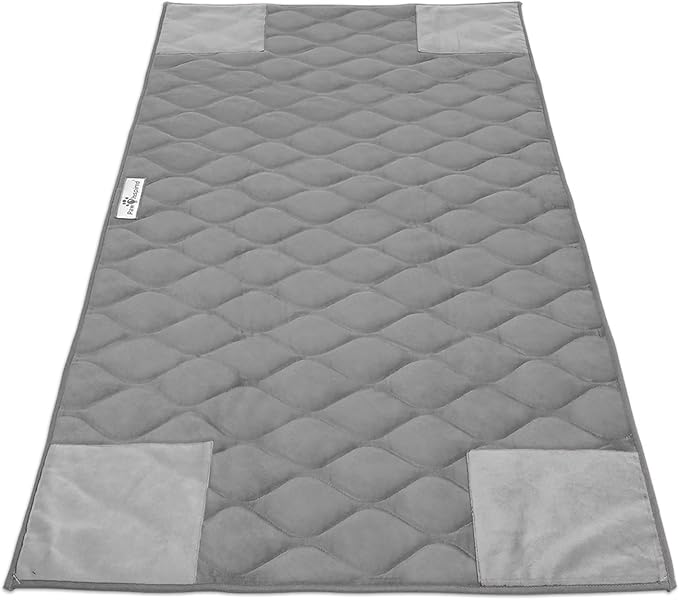 Paw Inspired PopCorner Guinea Pig Cage Liners | Washable Fleece Bedding or Pet Bed Mat for Small Animals | Super Absorbent Pee Pad with Reinforced Corners and Waterproof Bottom (C&C 2x4, Gray) by HOME