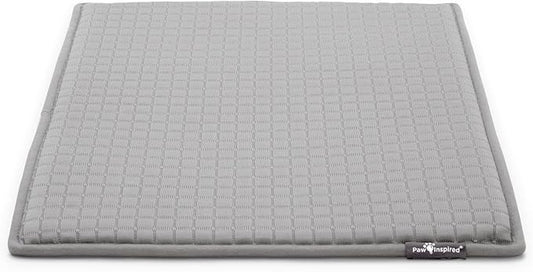 Paw Inspired Cooling Orthopedic Crate Pad, 23x17 Inch, Gray | XS/Small Size Washable Memory Foam Mat for Dogs and Cats, Fits 24 Inch Kennel by HOME