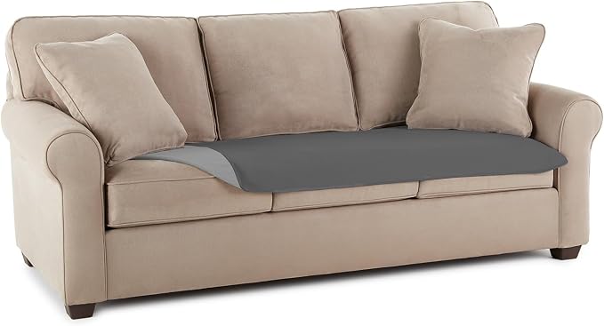 Mambe 100% Waterproof Furniture Cover for Dogs & Cats, Incontinence Protector for Bed Sofa Couch Recliner, Soft Washable Microfleece Blanket, 30x90, Slate-Mist by Mambe