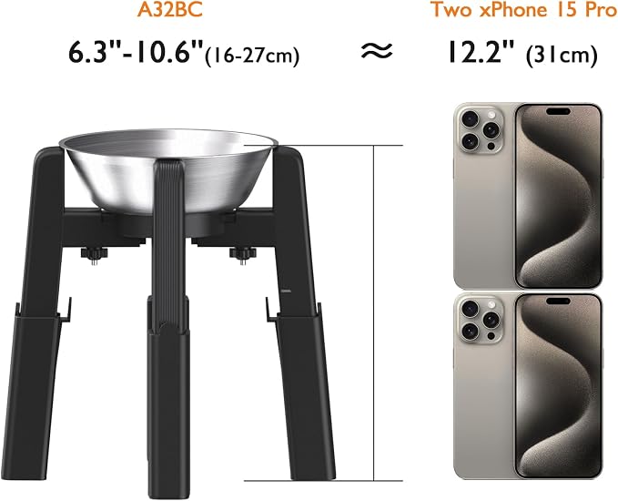 CZPET Elevated Dog Bowl, Raised Dog Bowl Stand with Stainless Steel Bowl | Elevated Pet Water & Food Bowl for Medium Dogs, Stable and Anti-Slip Raised Bowl - Image 5
