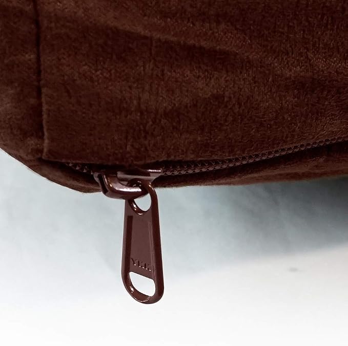 Floppy Dawg Large Dog Bed Replacement Cover. Removable and Machine Washable Cover for Mattress and Rectangular Pillow Beds. 40L x 28W. Brown with Beige Top - Image 5