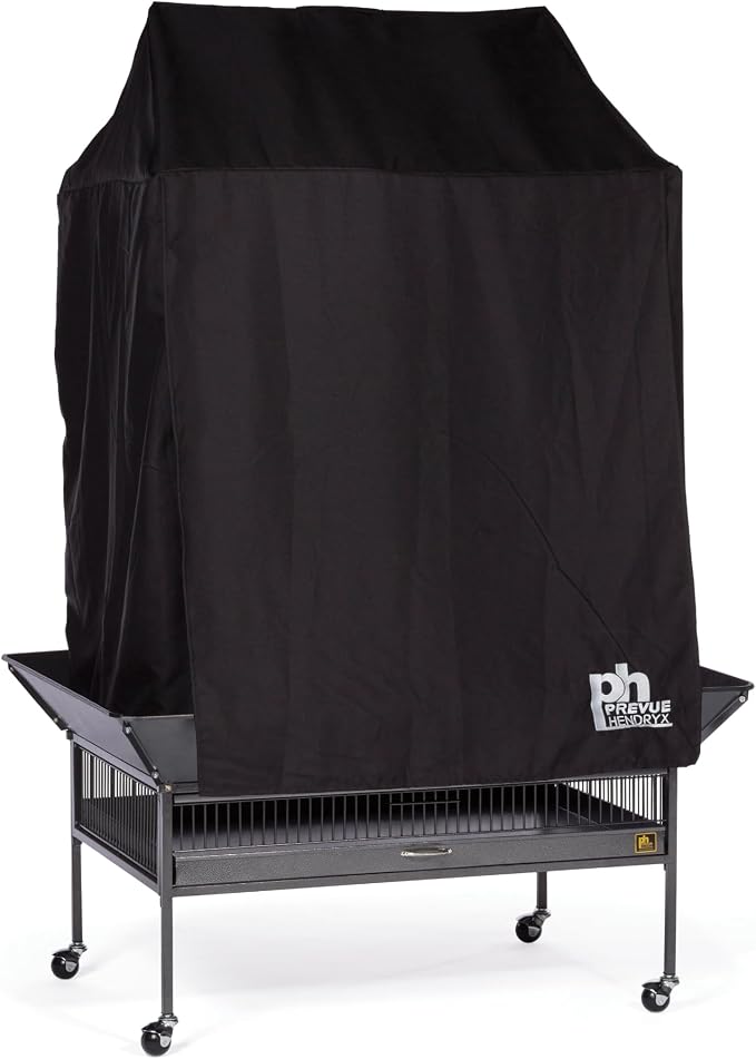 Prevue Pet Products Large Bird Cage Cover - 12505 Black 36" L x 24" W x 49" H by PrevuePetProducts