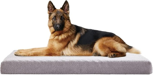 Orthopedic Extra Large Dog Bed for Large Dogs, 41 inches XL Washable with Waterproof Liner and Cooling Gel Memory Foam, Fits up to 110 lbs Pets by WATANIYAPET