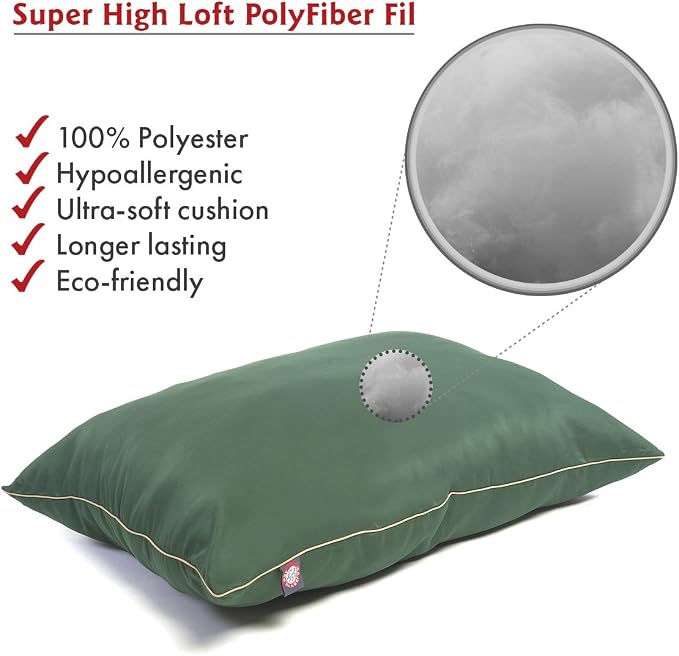 Large 35x46 Super Value Dog Pet Bed - Green - Image 3