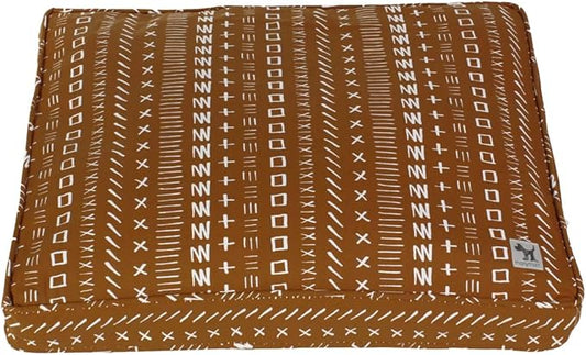 Molly Mutt Sheepy Wool Crate Mat - 100% Cotton Canvas Cover with Temperature-Regulating 100% Natural Wool-Filled Insert Dog Bed - Soft & Supportive Wool-Filled Bed - (42"x28"x2.5", Everywhere) by MollyMutt